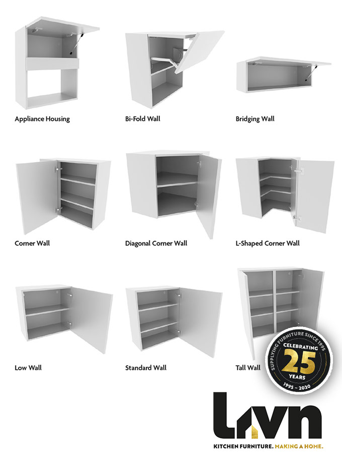Livn Kitchen Furniture - Made in Scotland - Wall Units